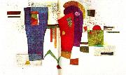 Wassily Kandinsky ackompanjerad kontrast oil on canvas